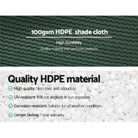 Instahut 50% Shade Cloth 3.66x20m Shadecloth Wide Heavy Duty Green thumbnail