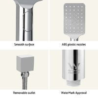 Handheld Shower Head Set 3.1'' High Pressure Silver thumbnail