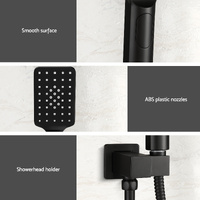 Handheld Shower Head Holder 3.1'' High Pressure Black thumbnail