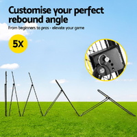 Everfit 7ft 2.1M Volleyball Net Football Baseball Goal Netting with Frame Angle Adjustable Rebounder thumbnail