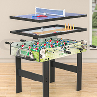 4-in-1 Games Table Soccer Foosball Table Tennis Bowling Shuffleboard Party Gift thumbnail
