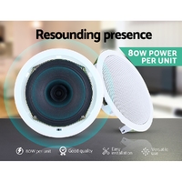 Giantz 6 Inch Ceiling Speakers In Wall Speaker Home Audio Stereos Tweeter 6pcs thumbnail