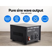 Giantz Step Down Transformer 200W 240V TO 110V Stepdown Voltage Converter AU-US thumbnail