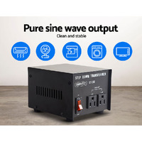 Giantz Step Down Transformer 500W 240V TO 110V Stepdown Voltage Converter AU-US thumbnail