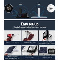 Leier 80 LED Solar Street Light 60W Flood Motion Sensor Remote Outdoor Wall Lamp thumbnail