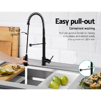 Cefito Kitchen Mixer Tap Pull Down 2 Modes Sink Faucet Basin Laundry Black thumbnail