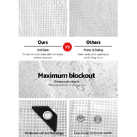 Instahut Tarp Tarpaulin 5x6m Canvas Heavy Duty Camping Cover Clear thumbnail