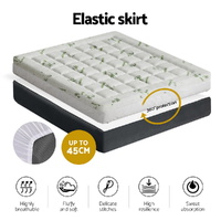 Giselle Bedding Mattress Topper Pillowtop Bamboo 7.5cm King thumbnail