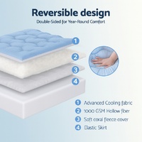 Giselle 5cm Mattress Topper Pillowtop toppers Double-Sided Double thumbnail