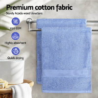 2 Pack Bath Sheets Set Cotton Extra Large Towel Blue thumbnail
