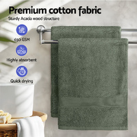 2 Pack Bath Sheets Set Cotton Extra Large Towel Green thumbnail