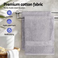 2 Pack Bath Sheets Set Cotton Extra Large Towel Grey thumbnail