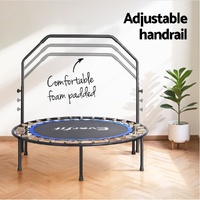 Everfit 48inch Round Fitness Trampoline Rebounder Adjustable Handrail Blue thumbnail