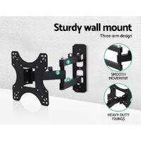 Artiss TV Wall Mount Bracket for 17"-42" LED LCD TVs Full Motion Strong Arms thumbnail