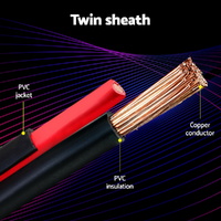 Giantz 3MM 10M Twin Core Wire Electrical Cable Extension Car 450V 2 Sheath thumbnail