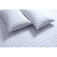 Elan Linen 100% Cotton Quilted Fully Fitted 50cm Deep Queen Size Waterproof Mattress Protector thumbnail