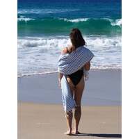 PORTSEA TURKISH COTTON TOWEL - SKY BLUE thumbnail
