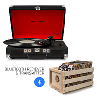 CROSLEY Crosley Cruiser Black - Bluetooth Turntable & Record Storage Crate thumbnail