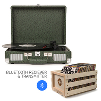 CROSLEY Crosley Cruiser Ostrich - Bluetooth Turntable & Record Storage Crate thumbnail