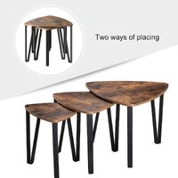 Vintage Nesting Coffee Table Set of 3 thumbnail