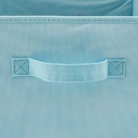 Pack of 6 Foldable Fabric Basket Bin Storage Cube for Nursery, Office and Home Decor (Baby Blue) thumbnail