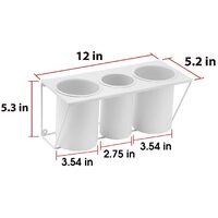Hair Dryer Holder Care Tool Organizer for Bath Supplies Accessories (White) thumbnail