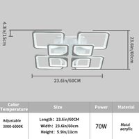 Modern LED Ceiling Light Dimmable with Remote Control thumbnail