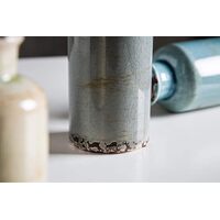 Ceramic Vases Set of 3 Crackled Finish Blue Farmhouse for Home D�cor thumbnail