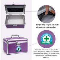 Locking Combination Medicine Box (Purple/Medium) thumbnail