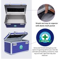 Locking Combination Medicine Box (Blue/Large) thumbnail
