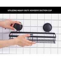 2 Pack Rectangular Corner Shower Caddy Shelf Basket Rack with Premium Vacuum Suction Cup No-Drilling for Bathroom and Kitchen thumbnail