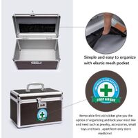 Portable Combination Medicine Box (Coffee/Small) thumbnail