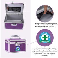 Locking Combination Medicine Box (Purple/Small) thumbnail