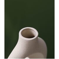 Ceramic Set of 2 Creative White Vases for Home Decor thumbnail