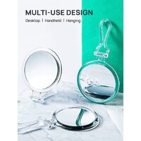 Double-Sided 1X/10X Magnifying Foldable Makeup Mirror for Handheld, Table and Travel Usage thumbnail