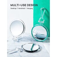 Double-Sided 1X/20X Magnifying Foldable Makeup Mirror for Handheld, Table and Travel Usage thumbnail