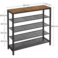 Shoe Rack Storage Organiser 4 Shelves thumbnail