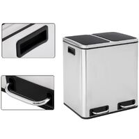 Dual Kitchen Bin 2x15L Waste Separator thumbnail
