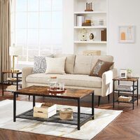 End Table Industrial Side Table Mesh Shelves thumbnail