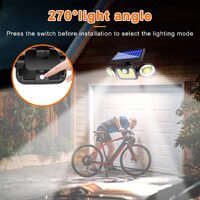 Outdoor Solar Lights with 3 Adjustable Head for Porch Garden Patio thumbnail