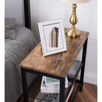 2-Tier Shoe Rack, Industrial Shoe Organizer Storage Bench thumbnail