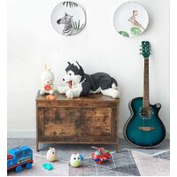 Wooden Sturdy Entryway Storage Bench with Safety Hinge thumbnail