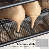 5-Tier Shoe Rack, Industrial Shoe Organizer Storage Bench thumbnail