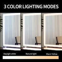 Large Hollywood Makeup Mirror 3 Modes Lighted and Smart Touch Control (92 x 68 cm) thumbnail