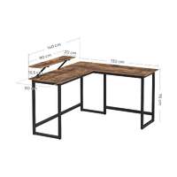 L-Shaped Desk with Screen Stand thumbnail