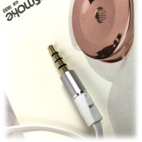 White Rose Gold Holysmoke Motif On Ear Foldable Headphones thumbnail