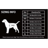 Floral Doggy Harness Saxony Blue 2XS thumbnail