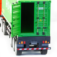 1:18 Scale 9-Channel Alloy Remote Control Container Truck with Lights & Sound for Indoor Play thumbnail