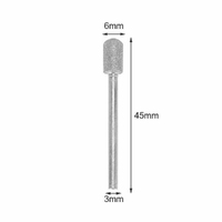 20pcs Diamond Grinding Heads Mini Drill Burrs Bit Set 3mm Shank for Rotary Tool thumbnail