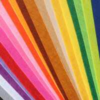 80PCS Non Woven Felt Fabric Sheets 15X15cm Mixed Color Kids Handcraft DIY Art thumbnail